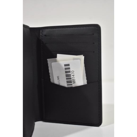 Louis Vuitton Blue Taurillon Leather Initials LV Logo Pocket Organizer Wallet - Picture 8 of 9